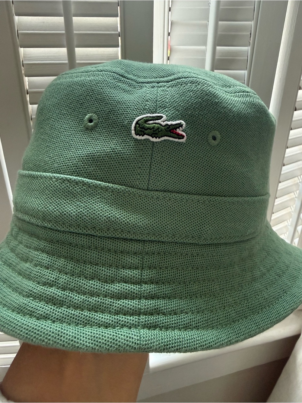Lacoste Unisex Green Cotton Bucket Hat - Picture 3 of 8